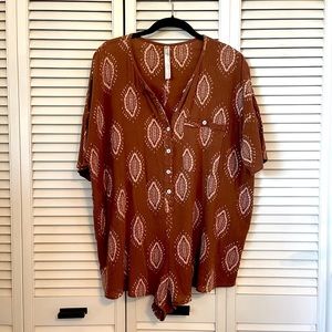 Free People Rust Romper